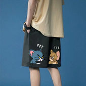 casual shorts medium Relaxed waist straight 休闲中腰直筒短裤