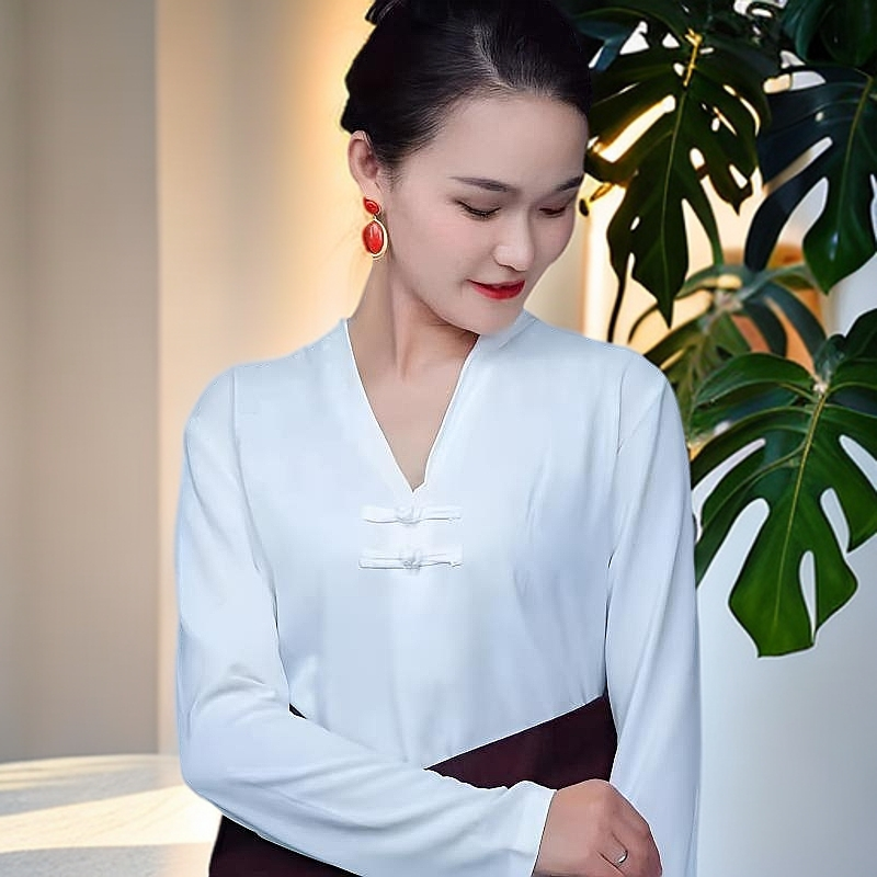 新款民族风藏族女装锅庄舞蹈服大码宽松藏服T恤女（工厂直销）