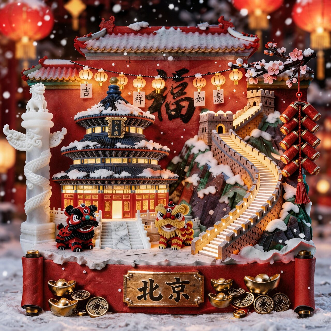 中国北京3D立体金属冰箱贴