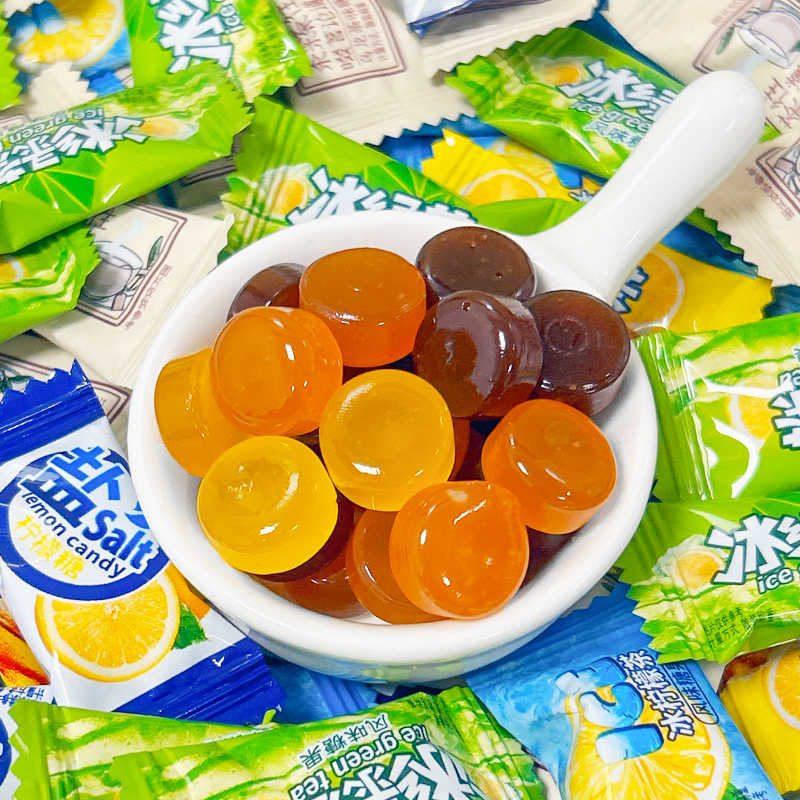 冰红茶糖果乌龙茶糖冰绿茶柠檬茶独立小包装办公室解馋小零食招待