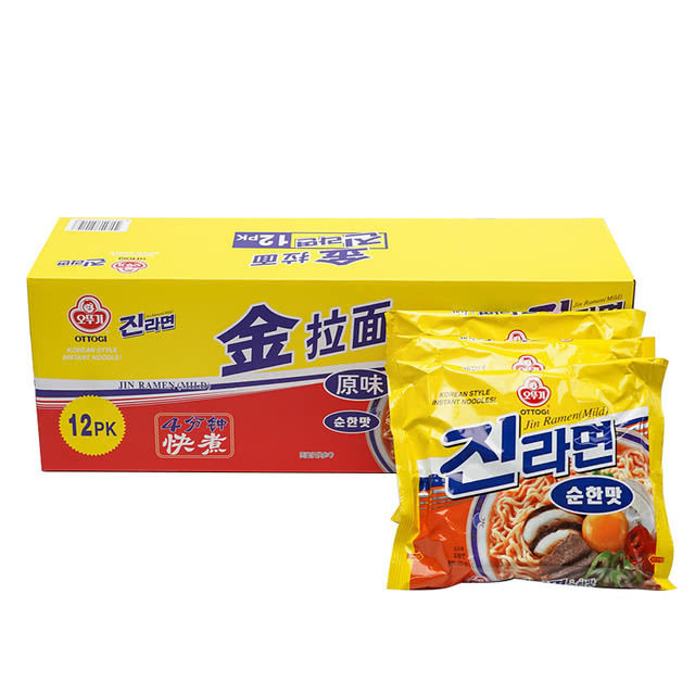 山姆代购不倒翁韩国进 金拉面(原味)120g*12 0反式脂肪夜宵加餐