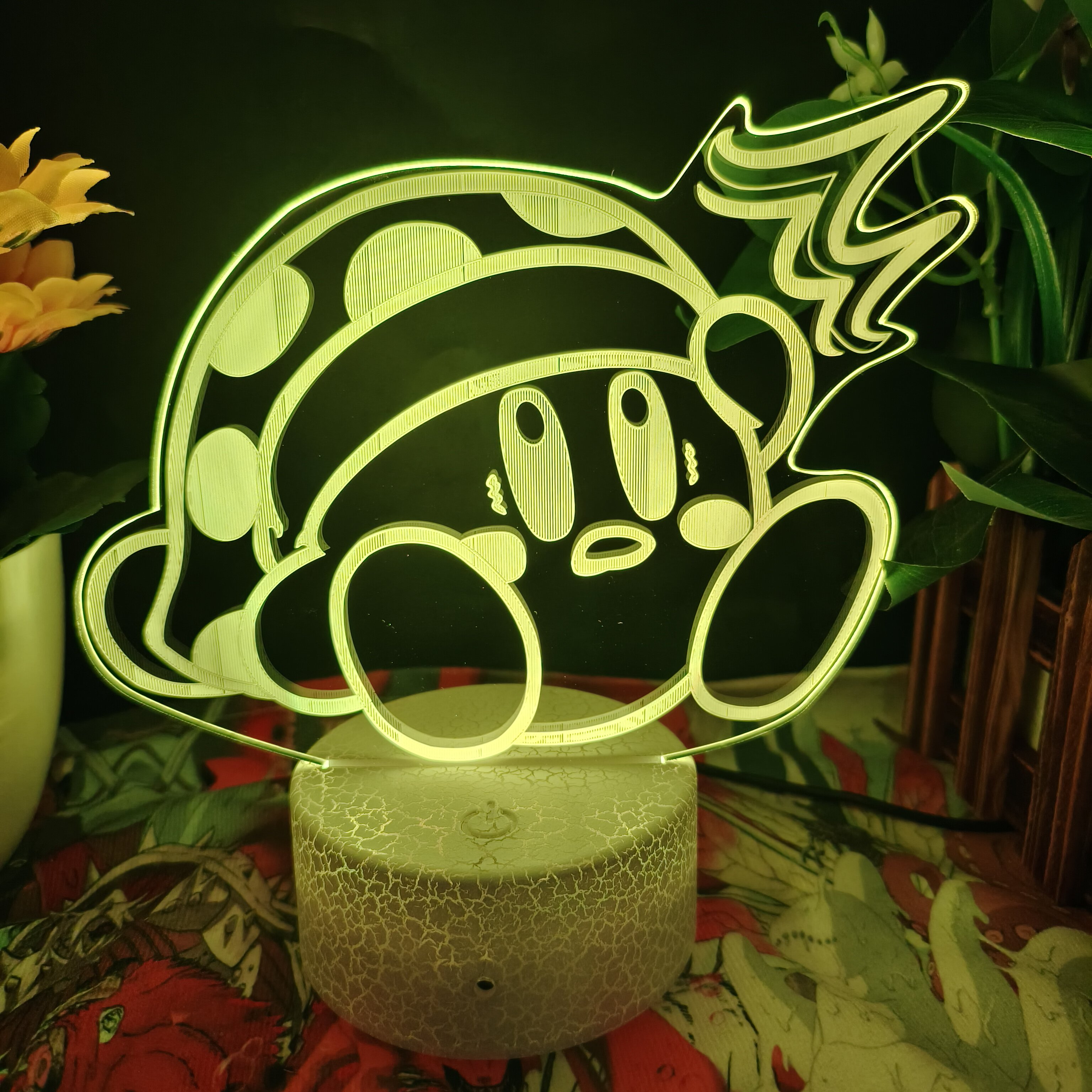 星之卡比amiibo手办任天堂魅塔骑士大王电竞房桌面摆件礼物3d夜灯