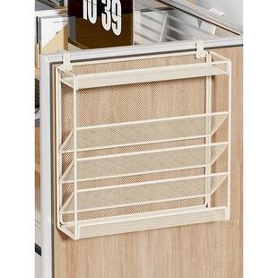 办公工作站壁挂式文件架壁挂式金属多功能隔断信息架A4文件夹数据存储架多层杂志报纸架桌面架挂文具书架