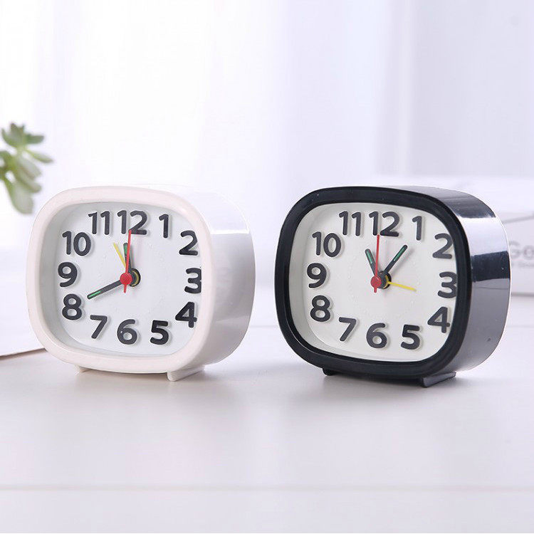 韩国创意静音小闹钟时尚个性简约学生儿童闹表卧室床头电子时钟表