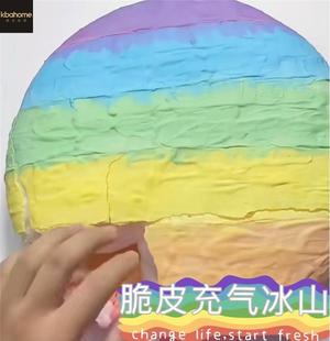冰山泥脆皮石膏起泡胶超级好玩史莱姆棉花泥脆脆解压玩具