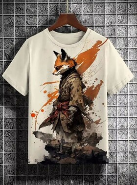 T-shirt Hip Hop Series 3D Printing   T恤 嘻哈系列 3D印花男士