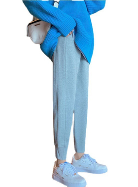 Loose fitting Harlan cropped sweatpants 束脚哈伦九分运动裤女