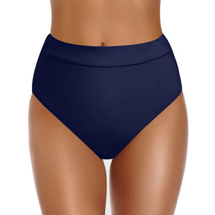 Solid color tight swimming trunks for women 纯色紧身泳裤女士
