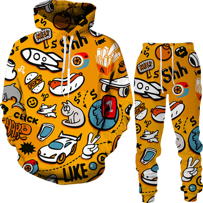 运动衫套装男运动衫套装男