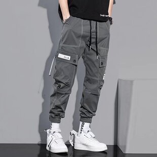 Loose and versatile sports leggings 宽松百搭运动束脚长裤男士