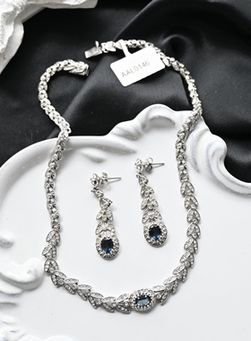 【任四月复古首饰】 Attwood Sawyer莱茵石套装 Vintage中古首饰