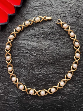 【任四月中古首饰】Attwood Sawyer珍珠项链 Vintage中古首饰