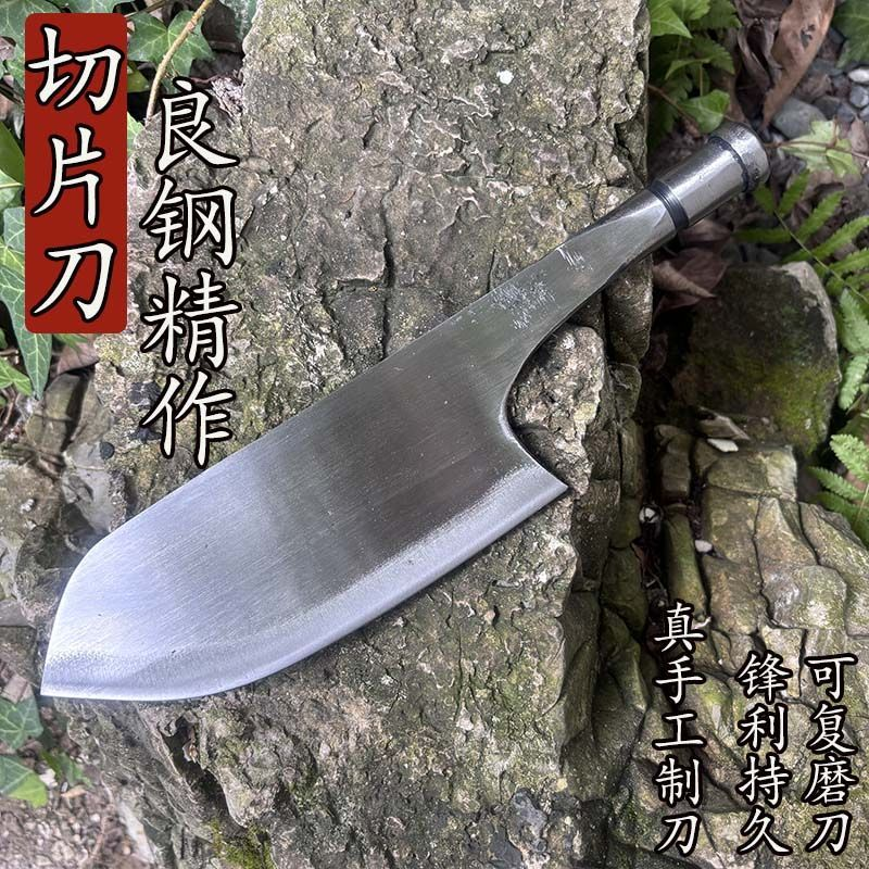 手工锻打鱼头剔骨刀分割菜刀