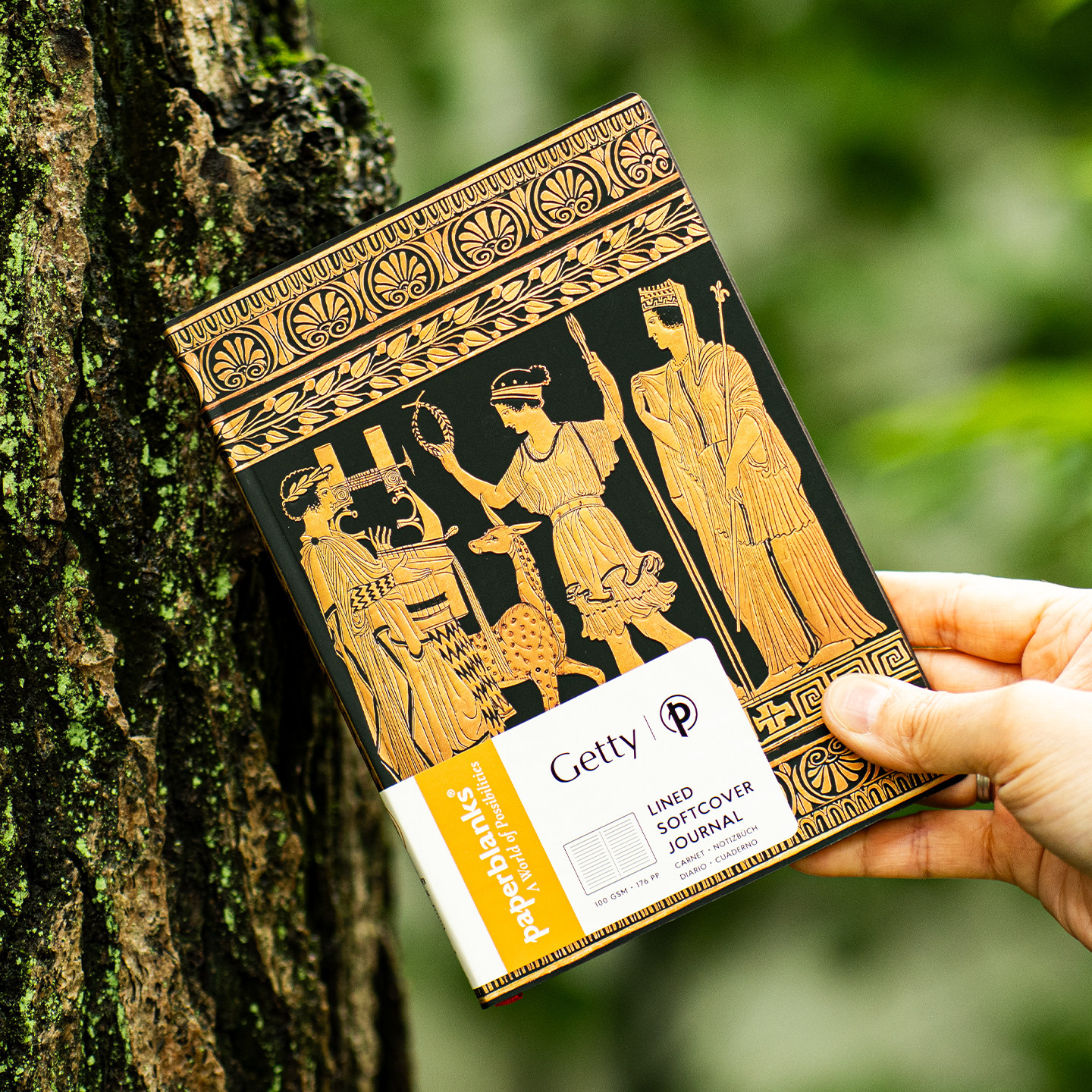 paperblanks佩兰克新款古希腊陶器众神聚会软封笔记本复古精美笔记本子软封面高颜值学生礼品文具礼物无酸纸