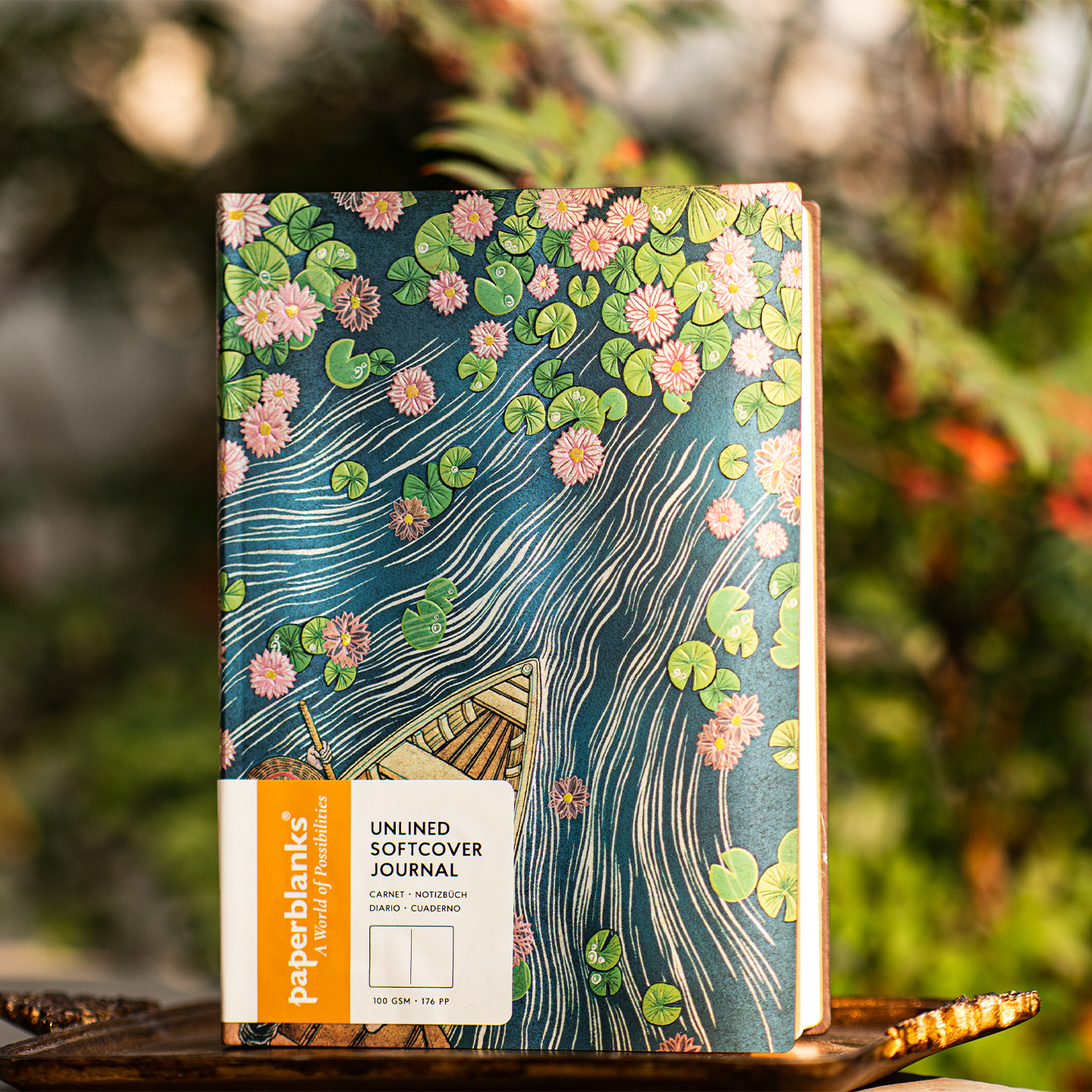 佩兰克paperblanks与裕子的生活2026新品水上莲花软封面笔记本复古文创手帐日记事本子新年送礼物文艺软面抄