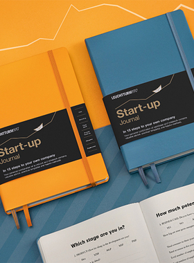 德国灯塔LEUCHTTURM1917创业日志系列笔记本子Starp-up中开A5硬封皮商务办公日记本职场攻略创业规划记录本