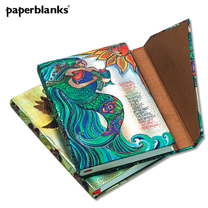 paperblanks 劳拉碧琦奇妙创作系列笔记本子手帐记事本海洋之歌蜂鸟有线无酸纸小清新简约复古创意自然礼品