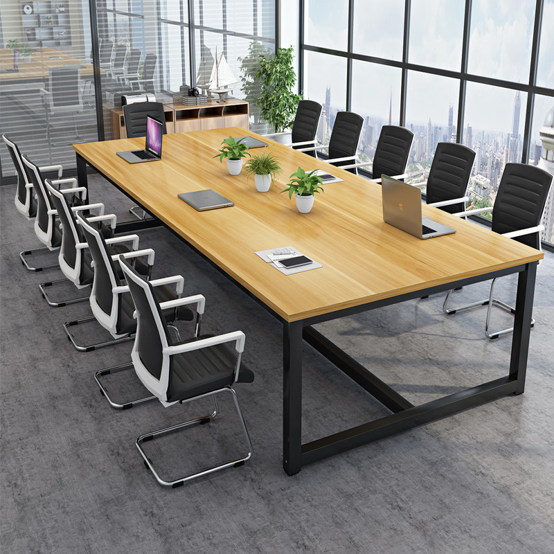 会议桌长桌现代简约办公桌椅组合小型会议室洽谈桌长条桌子工作台