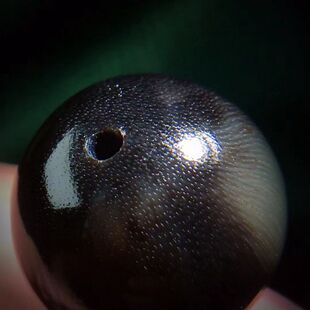 披毛犀非料整角摆件单珠纹理清晰稀品收藏把玩文玩男女吊坠饰品