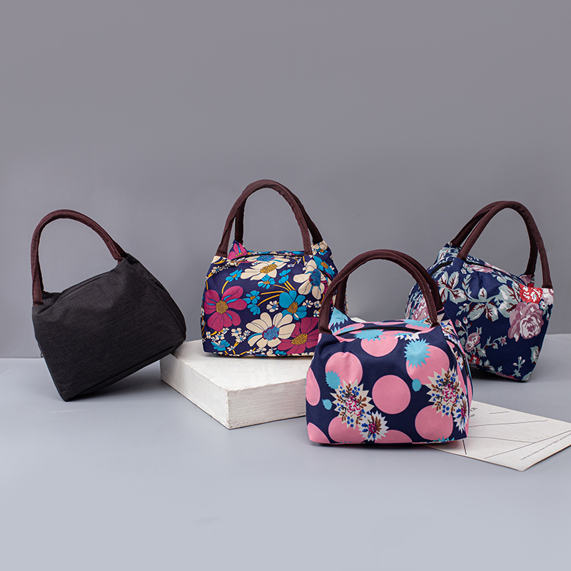 手提包女包防水手提袋包卡通化妆包妈咪袋饭盒袋迷你便当包布艺包