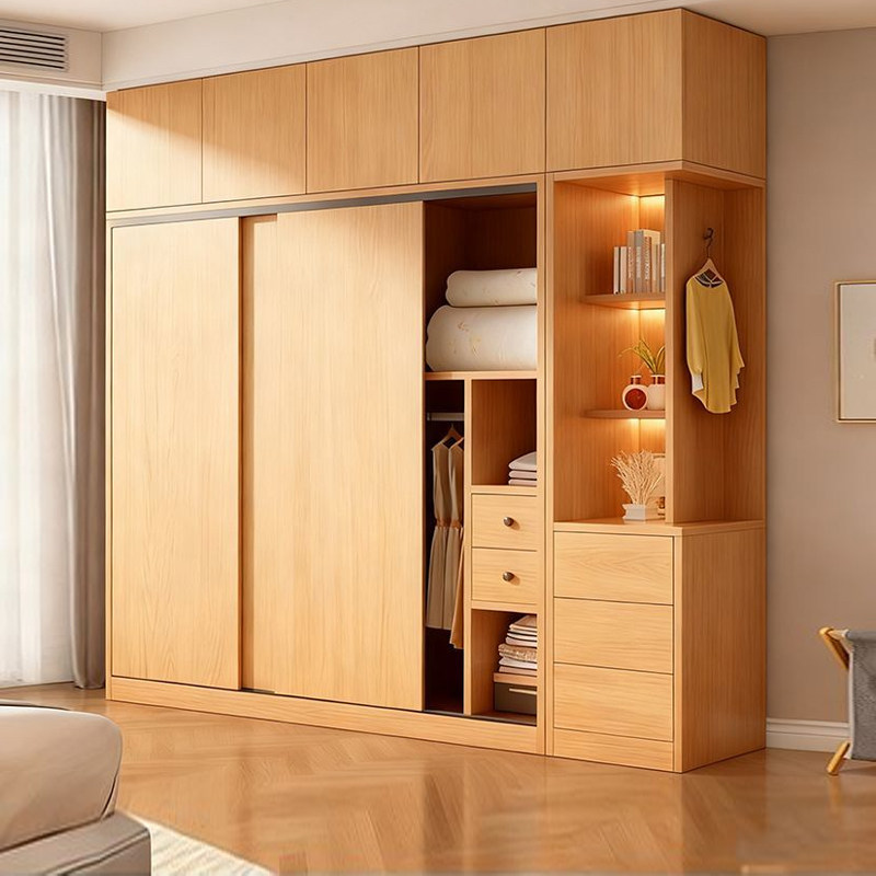 全实木衣柜家用卧室北欧原木大容量储物柜子现代简约衣橱收纳柜子,住宅家具,独立衣柜,淘宝优惠券,粉丝福利购,淘宝优惠卷