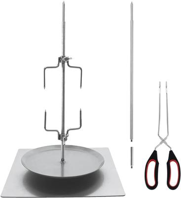 拆可卸手柄带底盘底座不锈钢烤鸡架烤肉盘立式串烧烤肉架