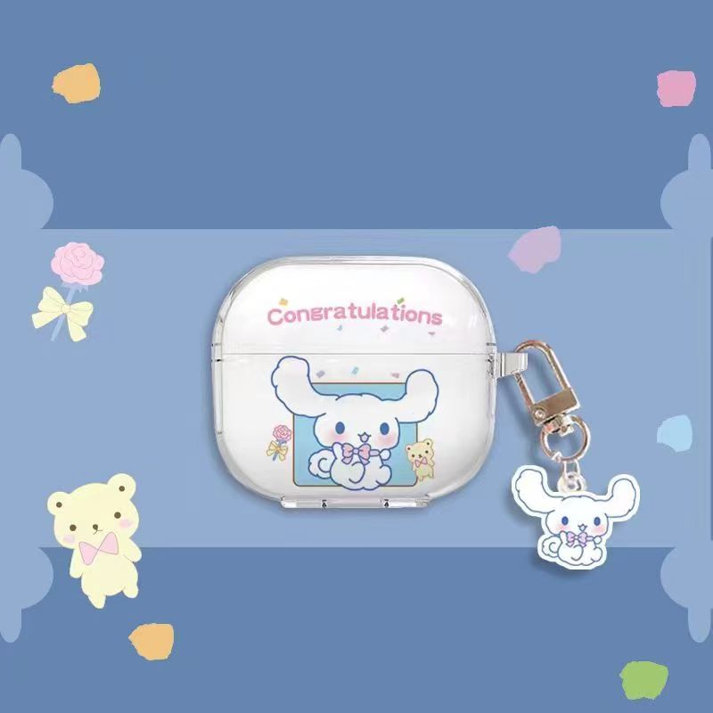 适用迪士尼F8蓝牙耳机保护套LF106卡通可爱帕恰狗yp11防摔yp19pro