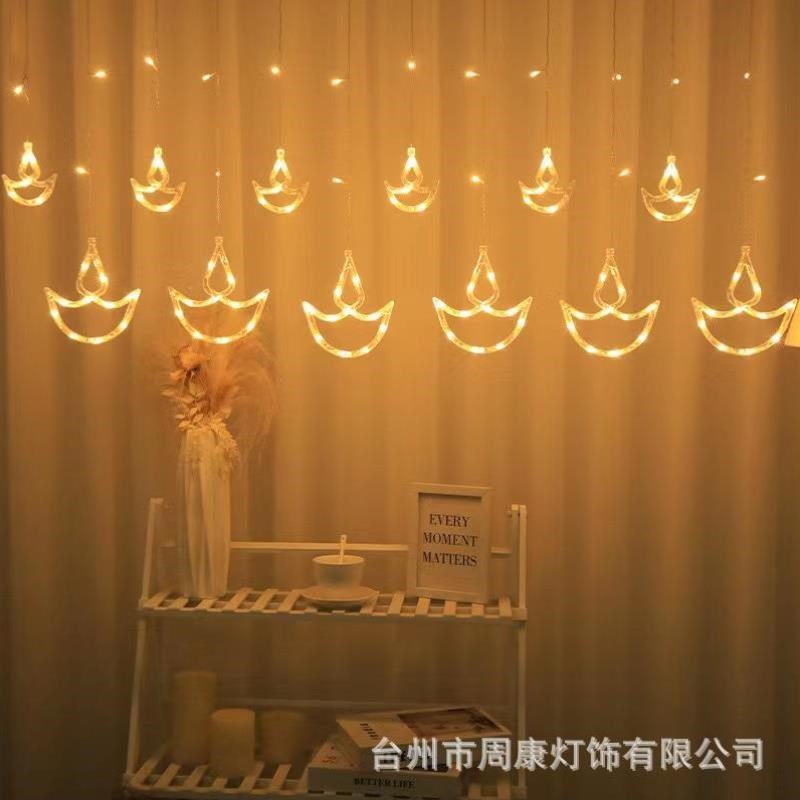 灯少女氛围闪灯生日串灯星星装饰灯卧I室灯条窗帘户外灯节日灯饰