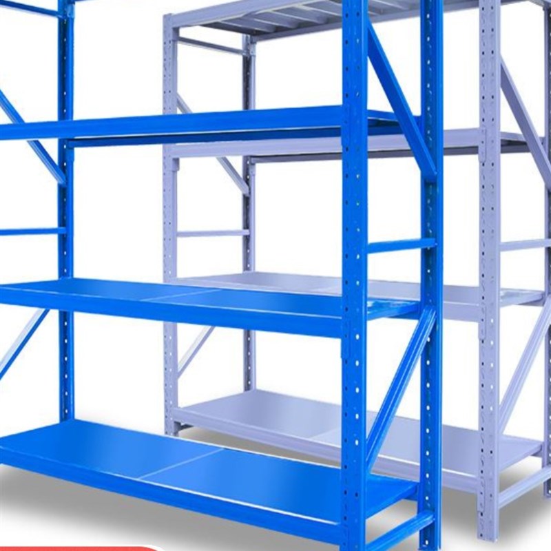 速发仓储置物架轻型多层仓u库储物架中型收纳库房货架四层展示架