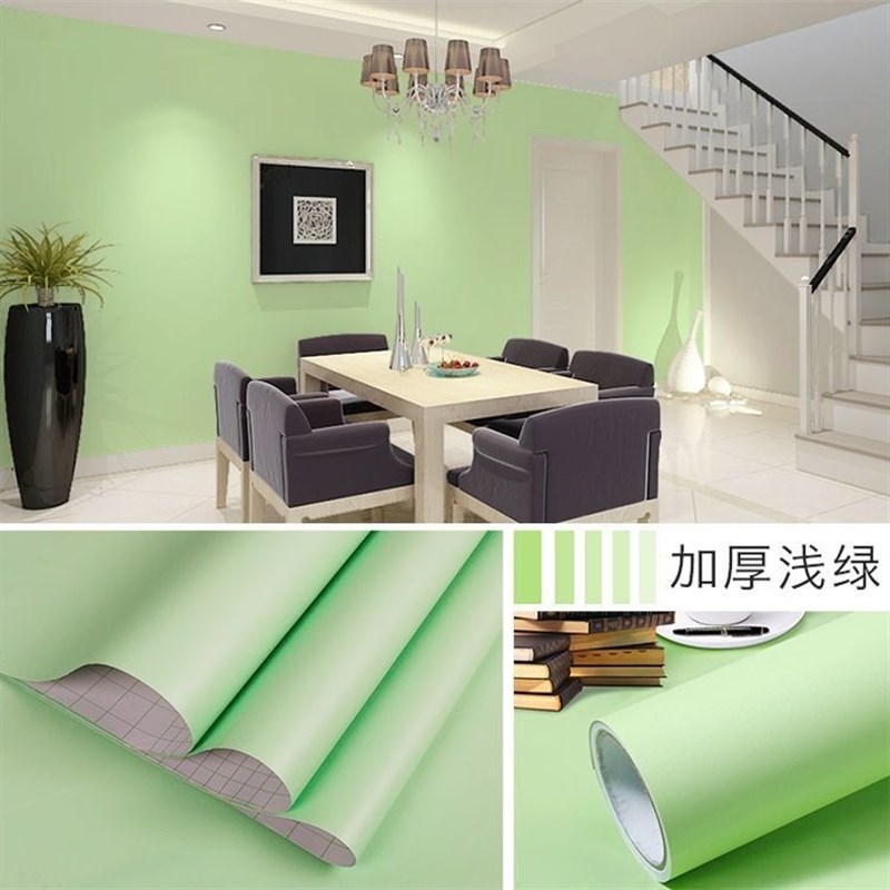 防水墙贴纸纯色墙纸自o粘壁纸自粘卧室客厅家具翻新贴电视背景墙