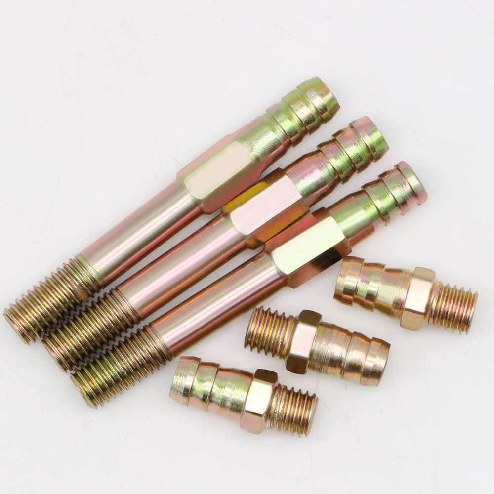 塑胶模具普通镀铜镀锌水嘴s 水咀 冷却水管接头塑模五金配件M810