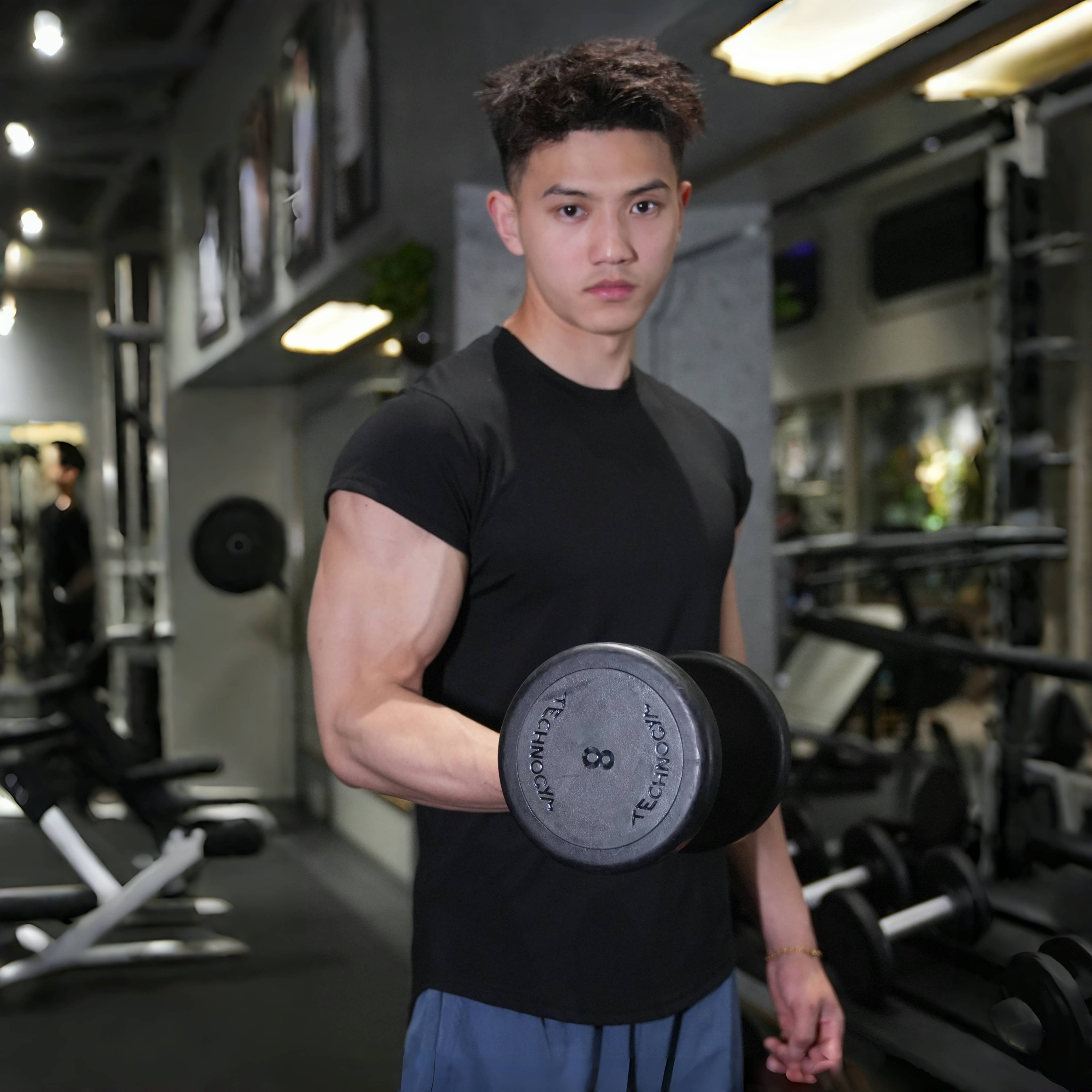 美式速干修身短袖三分袖