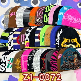 外贸出口美潮街头男女嘻哈说唱滑板rap百搭针织帽保暖冷帽滑雪帽