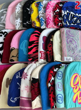 外贸出口美潮街头男女嘻哈说唱滑板rap百搭针织帽保暖冷帽滑雪帽