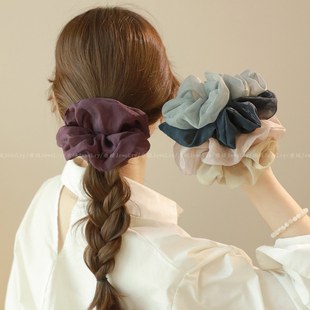 夏季 不伤头发绳高弹力耐用头绳高级感 简约百搭网纱发圈女2025新款