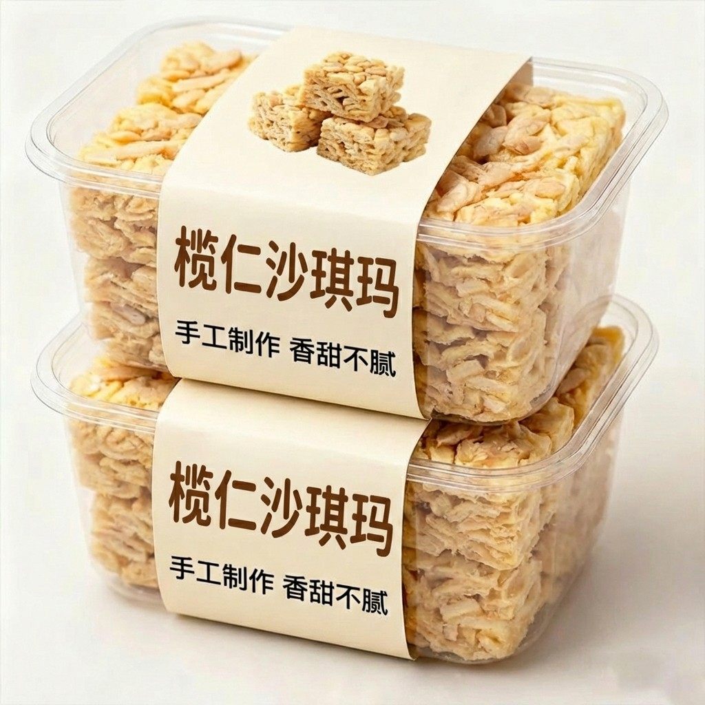 榄仁沙琪玛萨琪玛老式萨其马早餐手工坚果糕点心休闲解馋零食年货,零食/坚果/特产,沙琪玛,淘宝优惠券,粉丝福利购,淘宝优惠卷