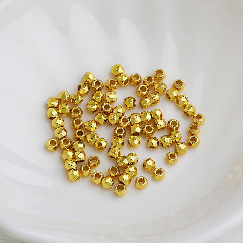 18K包金保色多面切角灯泡珠