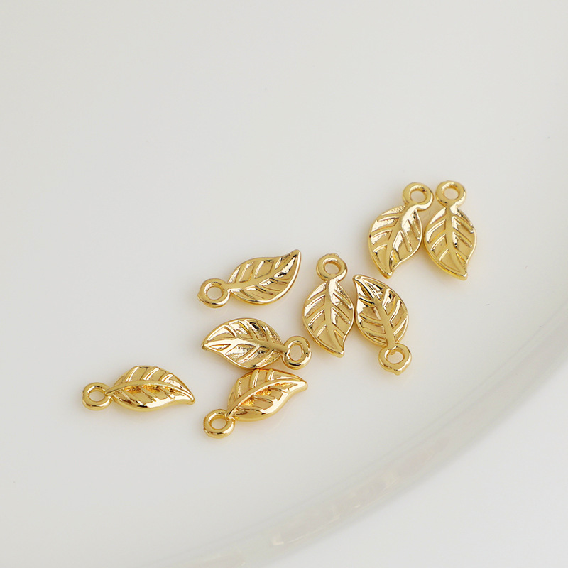 保色树叶片吊坠立体叶子挂件