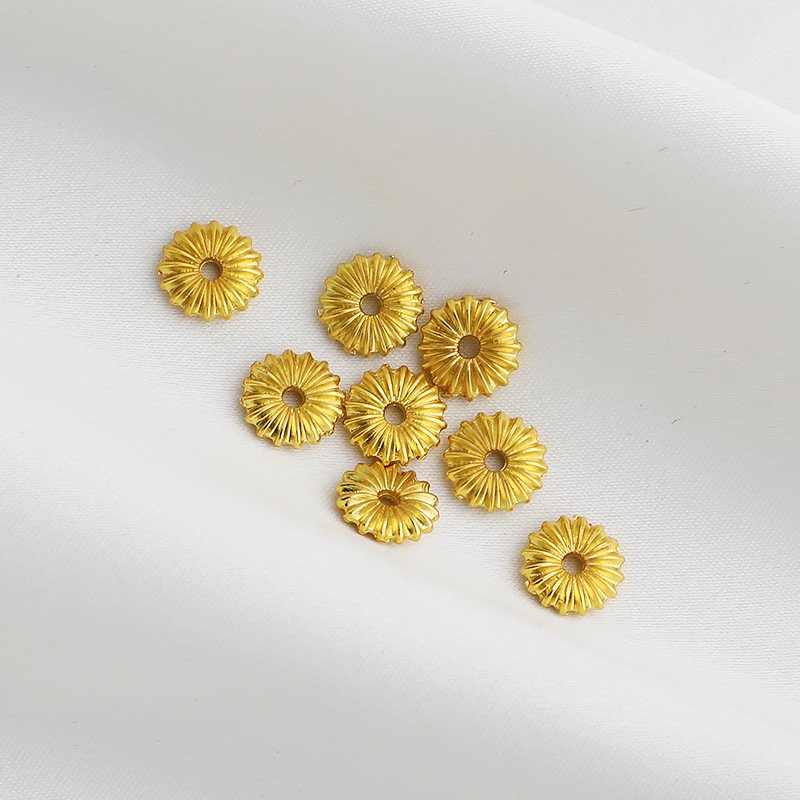 南瓜隔片瓜纹编绳串珠饰品配件