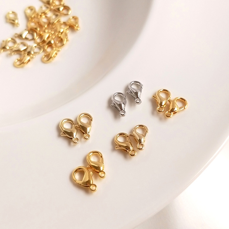 14k金色龙虾扣饰品手链diy