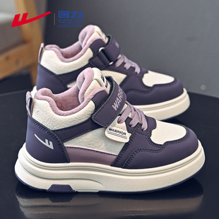 超火儿童运动鞋 回力女童棉鞋 防滑二棉保暖板鞋 新款 加绒2025秋冬季