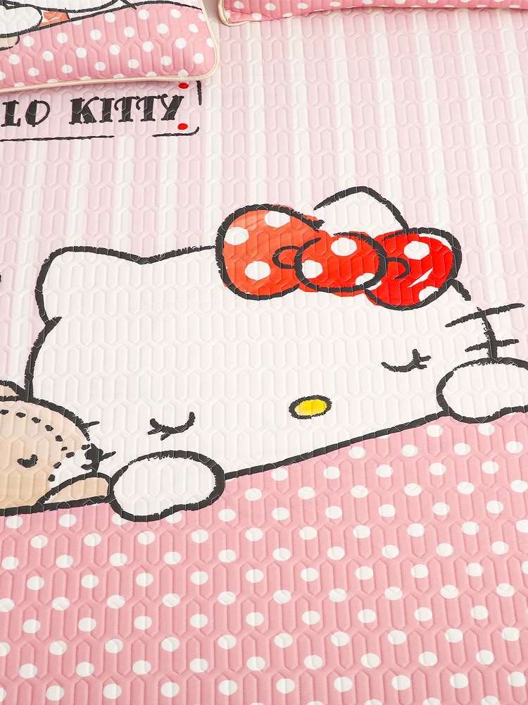 儿童乳胶凉席子可机洗空调席定做1m床笠1.35米床kt猫女孩上下床夏