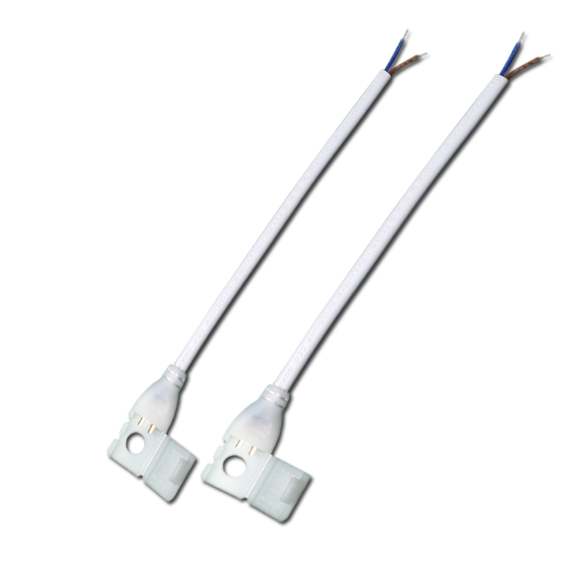 单排双排led灯带220V包胶自粘灯带免焊接卡扣焊线转接免驱动接头