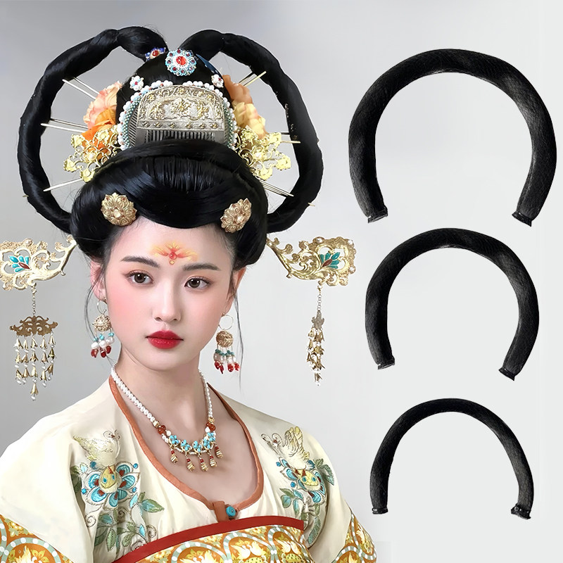 汉服假发飞天发髻古风可变形铁丝发棒古装唐风仙女敦煌演出造型