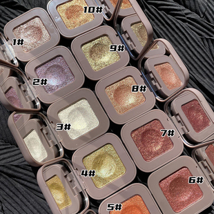 国货彩妆NOVO键盘指尖眼影盘 ins超火大地色麻薯土豆泥单色眼影52