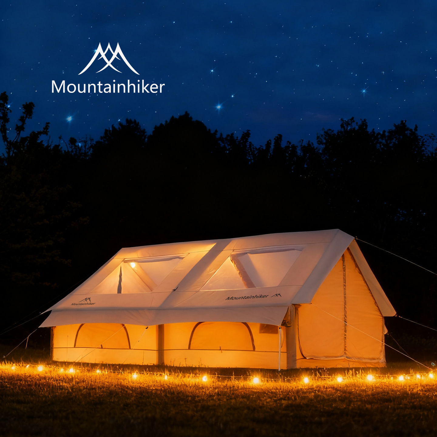 山之客星空max充气帐免安装带天窗大空间通风透气户外露营过夜帐