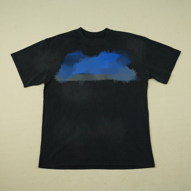 thumbnail for Graffiti mosaic print trendy short sleeves