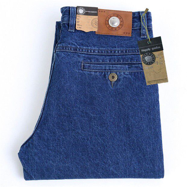 官方正品美国苹果牛仔裤男秋冬厚款纯棉直筒宽松中老年高腰休闲裤,男装,牛仔裤,淘宝优惠券,粉丝福利购,淘宝优惠卷