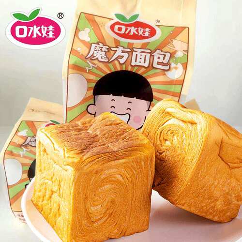 口水娃网红魔方面包吐司手撕面包蛋糕早餐面包健康代餐零食小包装