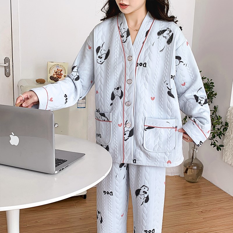 空气棉月子服秋冬11月份s纯棉产后加厚12产妇哺乳孕妇睡衣冬季套